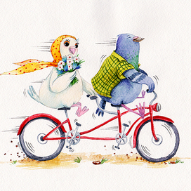 Любовь и голуби!