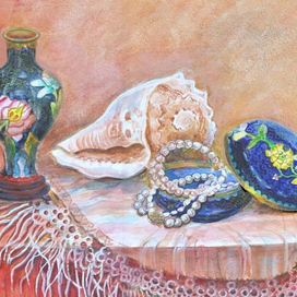 натюрморт с ракушкой