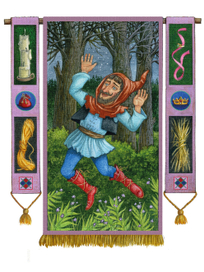 Бр. Гримм. "Гном-Тихогром". шмуцтитул.