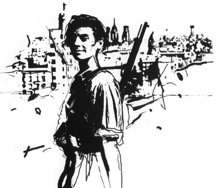 Hemingway. "Farewell to Arms". Illustration.