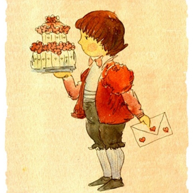 Паж, графика, иллюстрация 