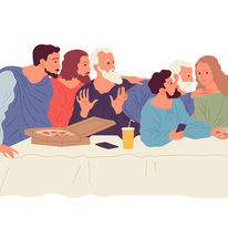 Тайное вечере с пиццей 