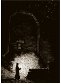 Хома заходит в церьковь(первая ночь)