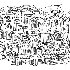 Город стимпанк