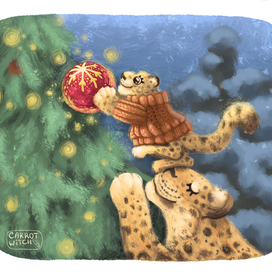 Новогодняя открытка для WWF