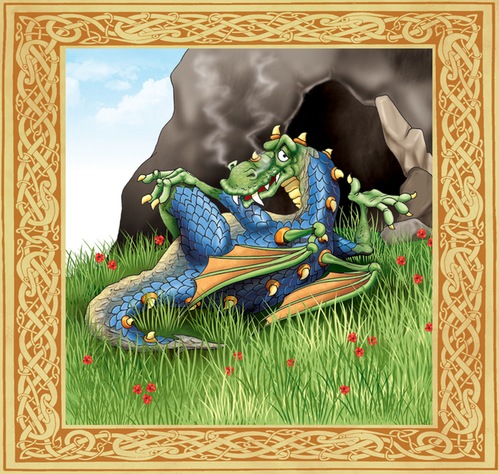 "дракон-лежебока" иллюстрация