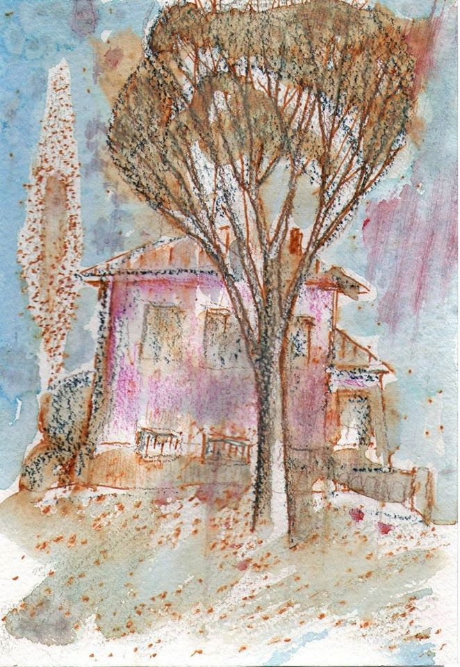 Дерево у дома /почеркуш/