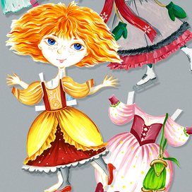 Набор Бумажная кукла