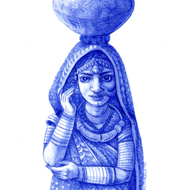 Раджастанка с горшком