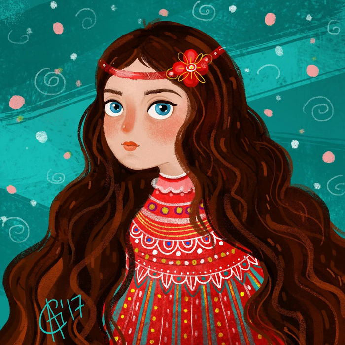 Отрастила Соня косы