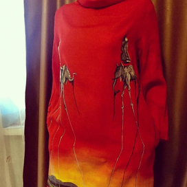 Роспись платья "Дали"