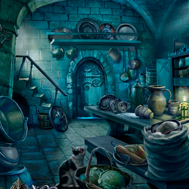 замок.на кухне