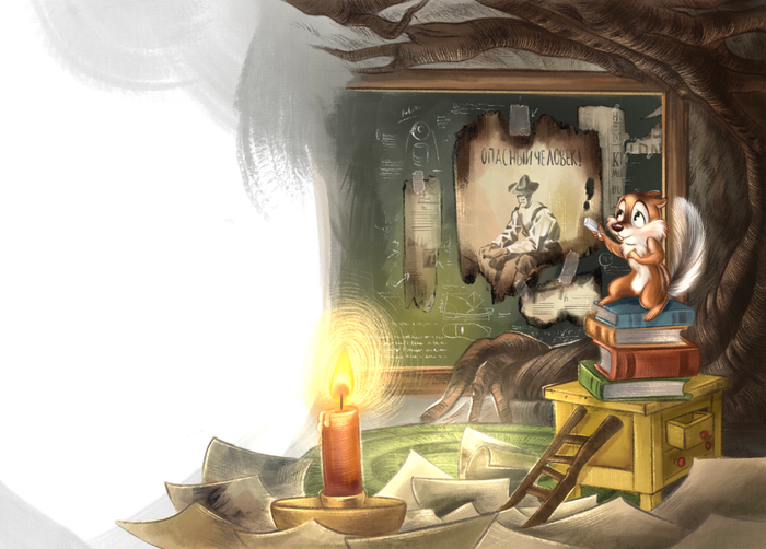 Иллюстрация к книге Анны Илюшиной "Бурундучья поэма"