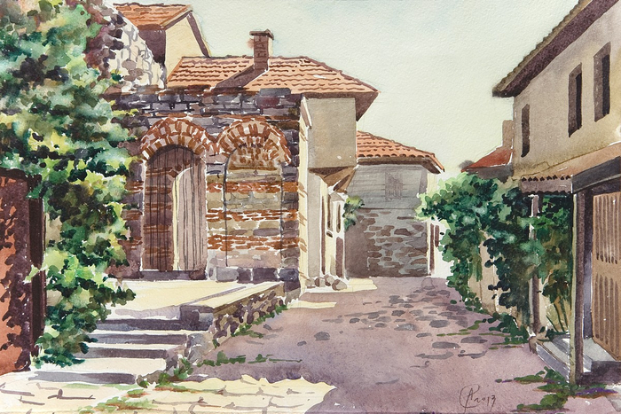 Улочка Несебра. Болгария.