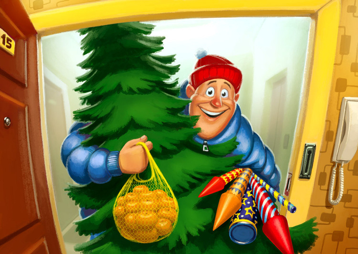 Новогодняя открытка