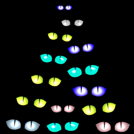 елка из глаз