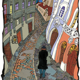 Прага, улочка.