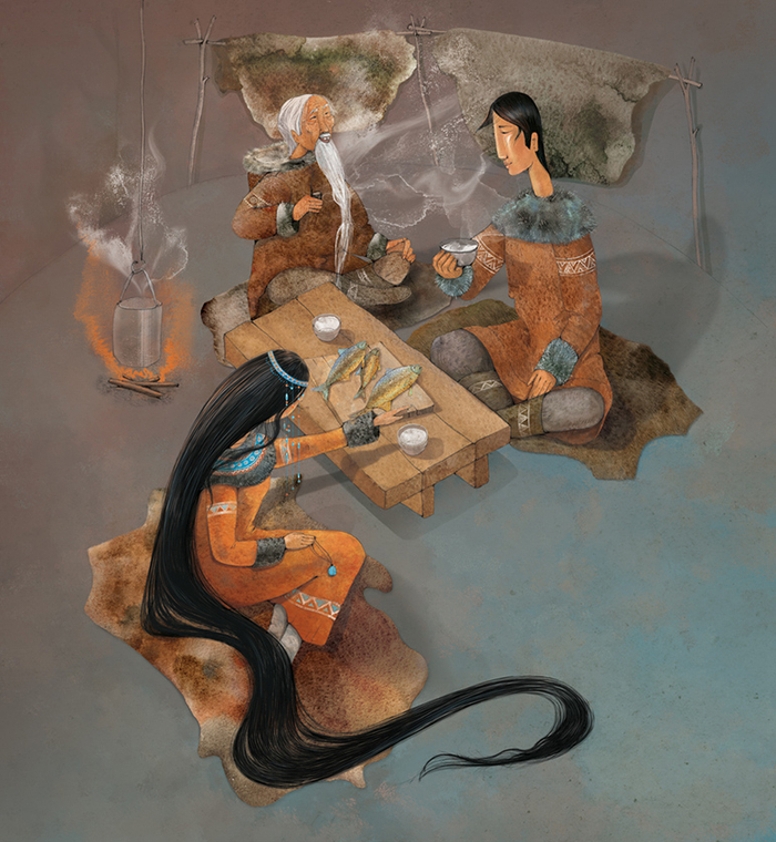 Сказка "Легенда о храбром богатыре Узоне и его возлюбленной Наюн"