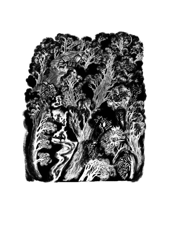 Иллюстрация к поэме Габдкуллы Тукая "Шурале"