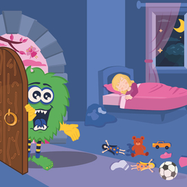 Монстр пришел за игрушками