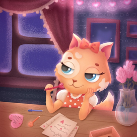 Открытка на 14 февраля