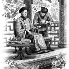 Иллюстрация к книге Татьяны Семёнорвой "Наложница императора".