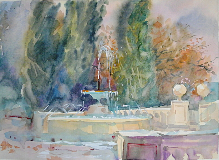 Фонтан в "Руси"