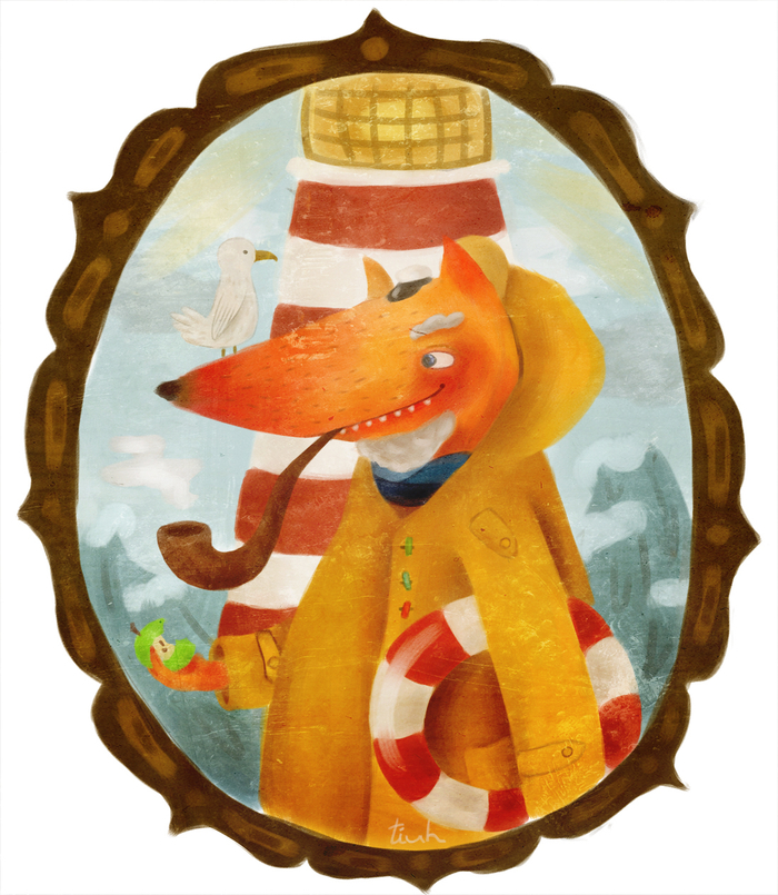 лис смотритель маяка.