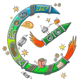 Логотип для Сбербанка в стиле дудл