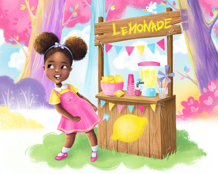 Children book «Journee Makes Lemonade »