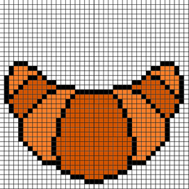 Круассан по клеточкам