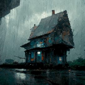 An abandoned house concept 