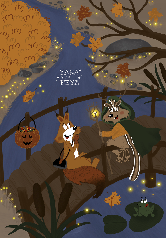 Бурундук друид и теплый свитер