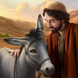 “Joseph’s Donkey” book illustration