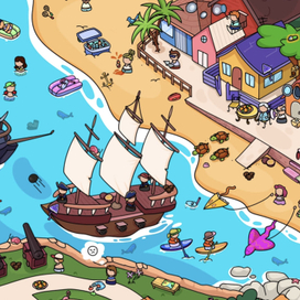 Level/location design for the game “Find it out”