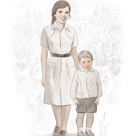 Мама Алла с сынишкой