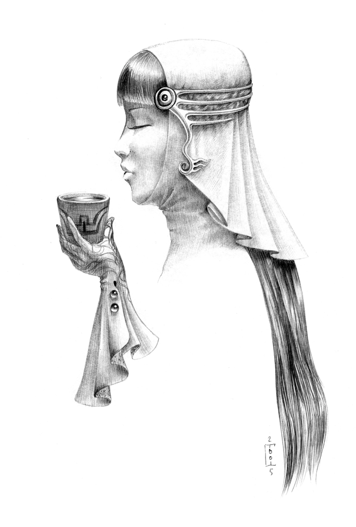 Девушка с чашей