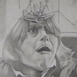 Рон Уизли с насекомым на голове