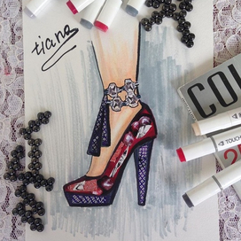 Fashion illustration Tiana Verner 