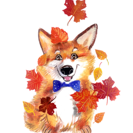 осенний коржик