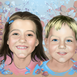 голубые бабочки