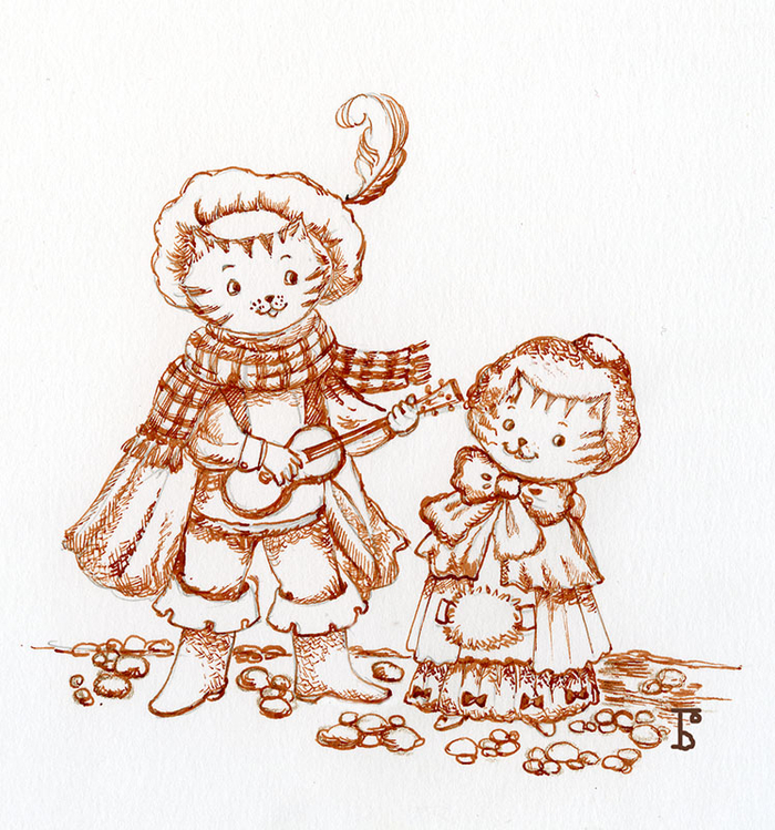 Котик гитарист