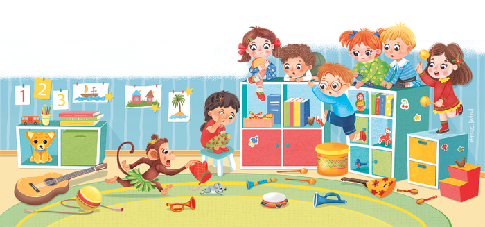 Вера и Анфиса в детском саду