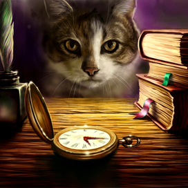 Девочка и кошка