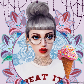 Девушка с морженым