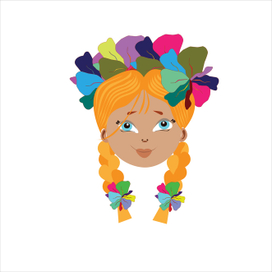 девочка с цветами