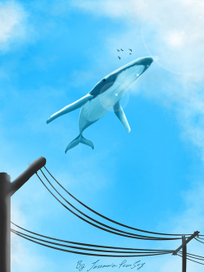 Огромный небесный кит