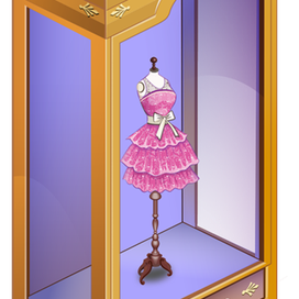 Витрина с платьем