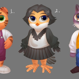 Персонажи-зверьки