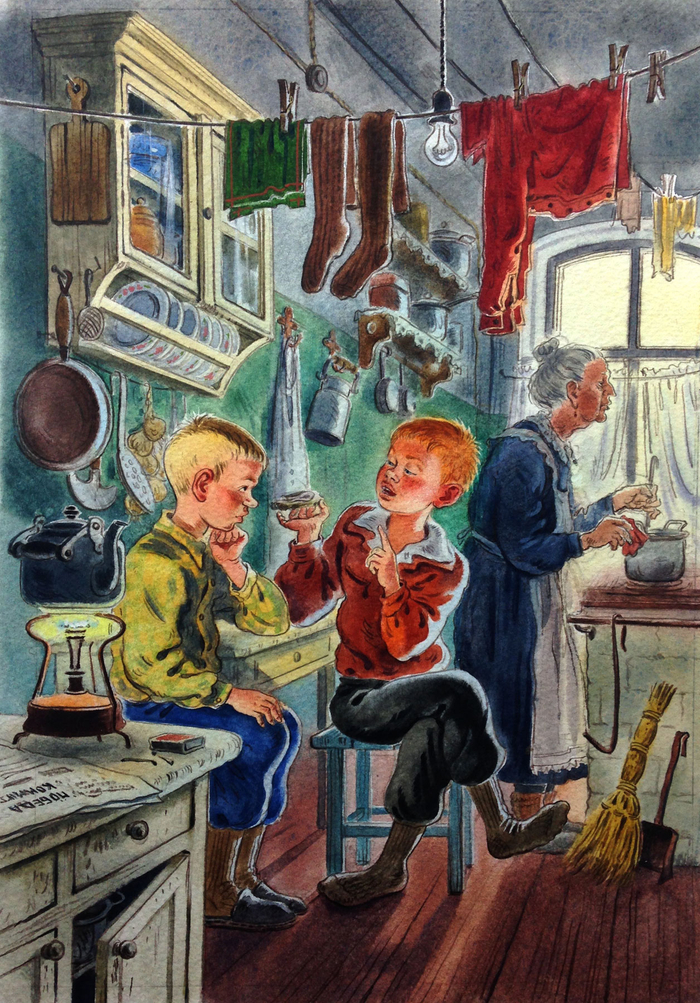 На коммунальной кухне